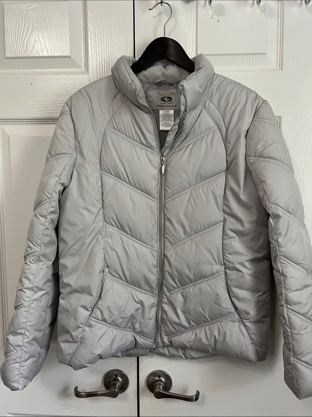Athletic Works Light Gray Puffer Jacket